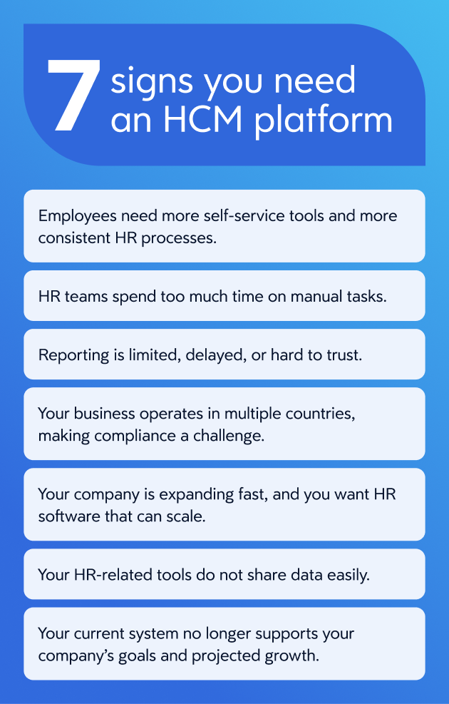 Dayforce_CompGuide_Chapter2_Image-1-V2.webp Infographic explaining the 7 signs you need an HCM platform.