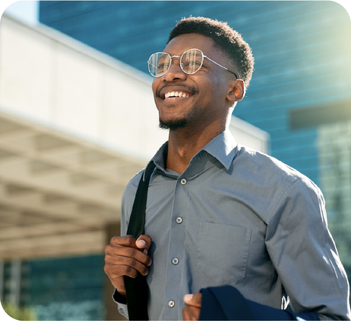 Image of a happy man