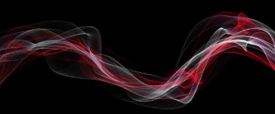 Ribbons of red and white color swirls