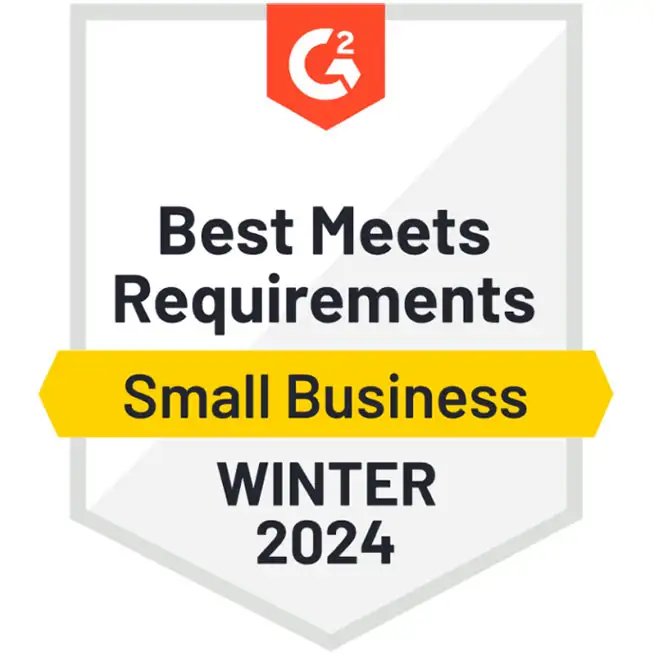 G2 Best Meets requirement small business winter 2024
