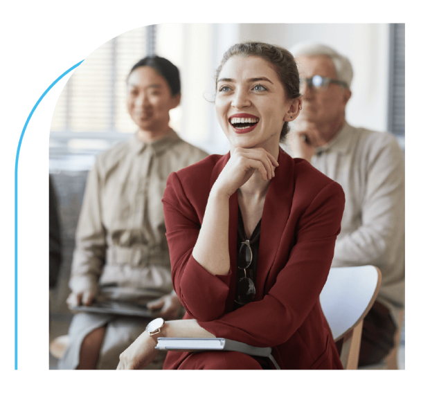 Picture of a group of people in a meeting