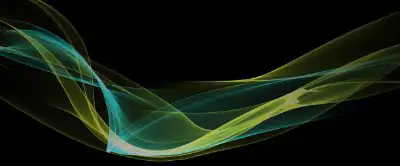 Ribbons of yellow and green colors