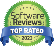 SoftwareReviews Top Rated 2023 Badge