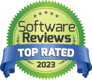SoftwareReviews Top Rated 2023 Badge