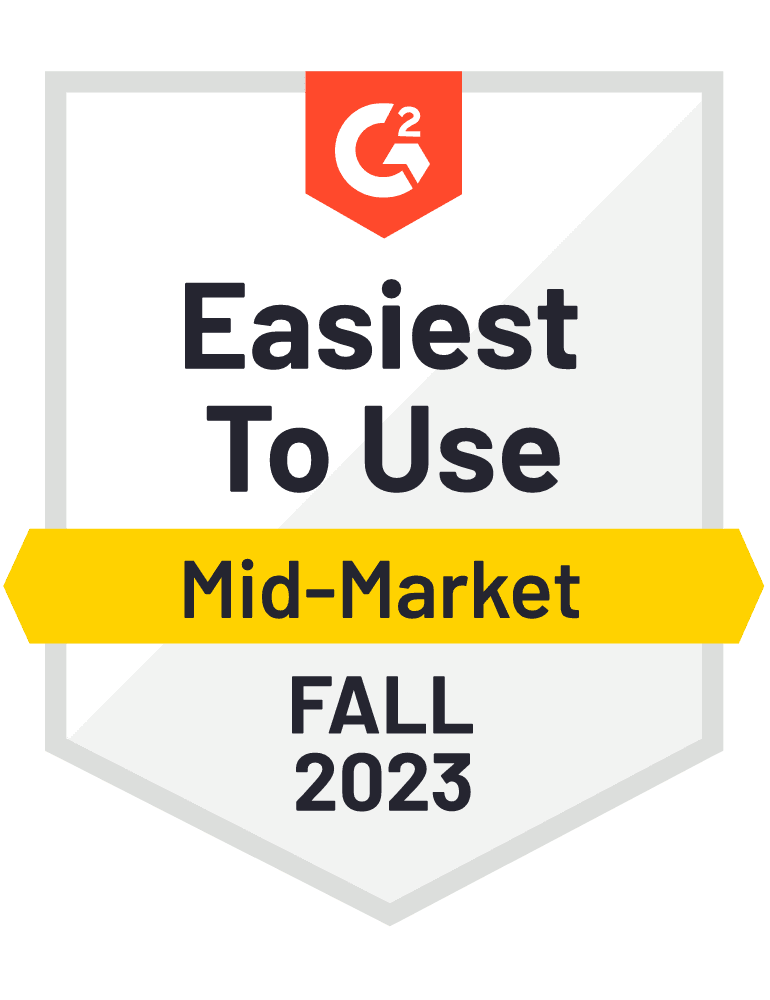 G2 Easiest to use Mid Market Fall 2023