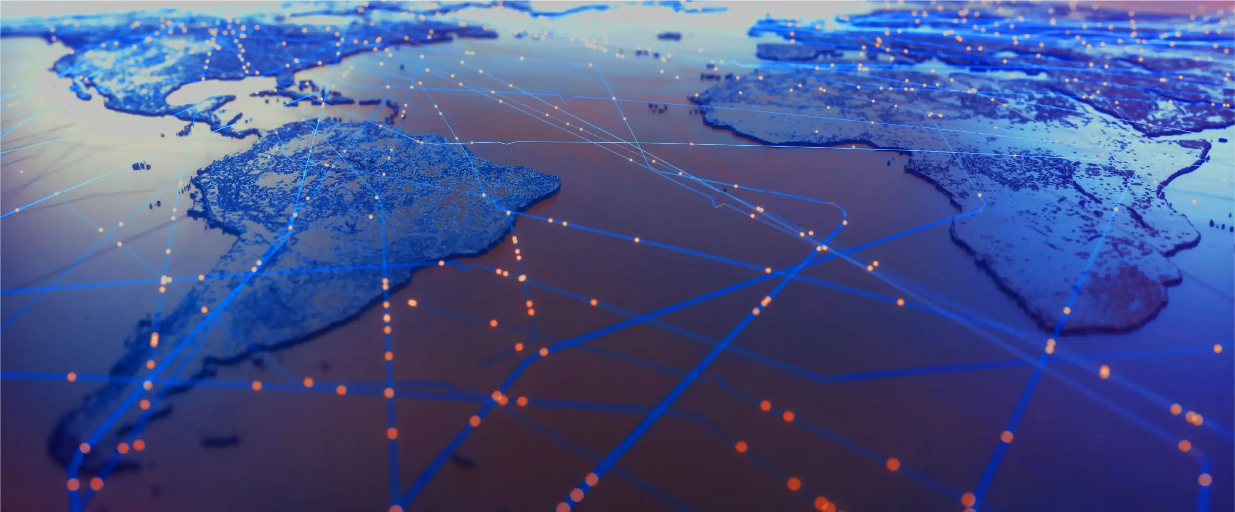 Digital version of a world map