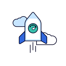 Rocket launch icon