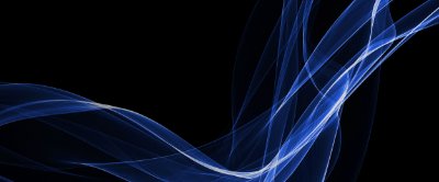 Ribbon of blue color